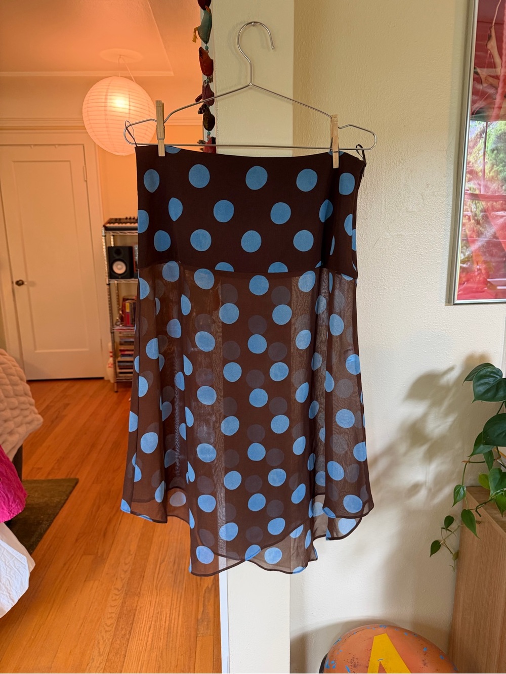 Zara Polka Dot Sheer Skirt